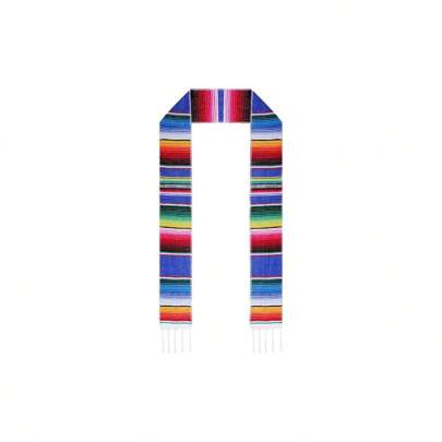 Mexican Graduation  Sash Mexican Serape Scarf Colorful Graduation Honor  For Graduation Women Men