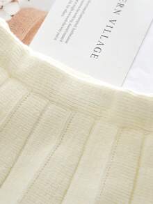 2pcs/Set Young Girl Cute Long Sleeve Fruit Print Top And Pleated Skirt Set, Autumn/Winter