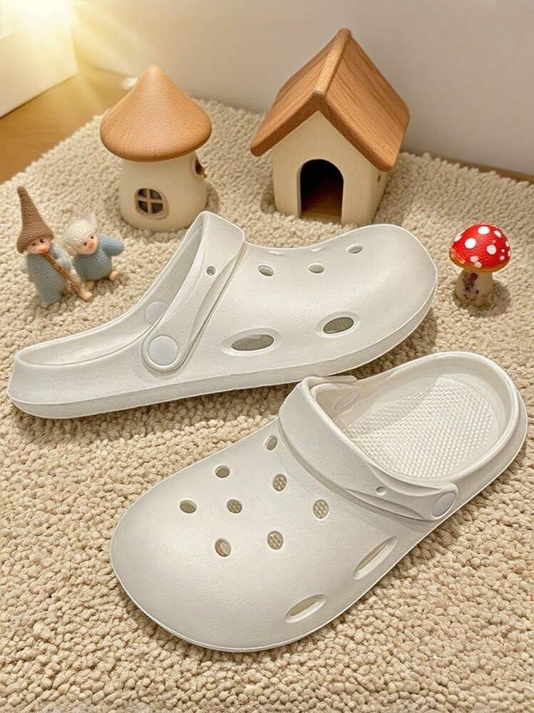 【温馨家居风】四季新款时尚小众设计高街男士木屐，日常休闲百搭，厚底透气，柔软舒适，EVA材质，浴室专用防滑，防臭抗菌，保护双脚，速干 | 超强缓震 | 适合海滩/户外街道/室内卧室、浴室等场所，男女情侣高街木屐，鞋架，收纳神器，毕业典礼，祝贺毕业，毕业派对 - 彩色 - 查看 8