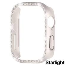 1pc Fashionable Single Row Rhinestone PC Protective Case Compatible With Huawei Watch Fit 3, Casual Style