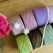 50克诺吉吉冰岛羊毛球DIY手工编织线钩适用于中等重量的围巾、衣服、帽子、钩针 - 彩色 - 查看 8