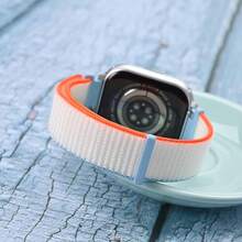 Correa de Reloj de Nylon Ajustable de 18mm, Correa Deportiva de Liberación Rápida (Negra) - Blanco - Ver 7