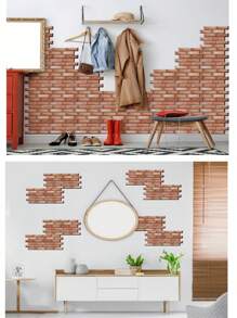 10 قطع ملصقات جدارية ثلاثية الأبعاد لاصقة ذاتيًا من البولي فينيل كلوريد مقاومة للماء، ورق جدران فنية قابل للإزالة لديكور المنزل والغرفة المعيشة والمطبخ والنوم