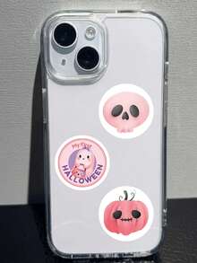 SCXXBSW 500 buah Stiker Grafiti Kartun Halloween Warna Pink untuk Dekorasi Buku, Gelas Air, Buku Catatan, Gulungan Koper, dan Lainnya. - MultiWarna - View 6