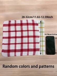 1/5/12pcs Waffle Weave Dish Cloths - Quick-Drying, Random Color Pattern Absorbent Kitchen Towels For Hand Washing, Space-Themed Square Dishcloths For Living Room Cleaning & Drying, No Electricity Needed/Kitchen Cleaning Tools/Cleaning Cloths/Wedding/Garden/Holiday Essentials/Kitchen Accessories/Bathroom Accessories/Kitchen/Fathers Dad Gift/Camping/Home