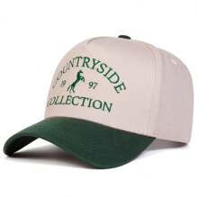 1pc Men's 1997 Cashmere Cowboy Trucker Hat, Personalized Letter Embroidery Baseball Cap, Streetwear Fashion Casual Hat For Spring, Autumn, Travel, Beach Vacation