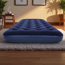 Colchón Inflable Matrimonial Cama De Aire Camping - Azul Marino - Ver 3