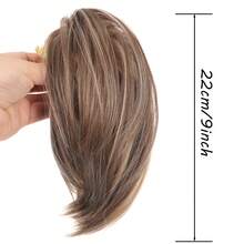 Synthetic Claw Clip In Ponytail Hair Extensions Diy Hairpiece Hair Bun Fake Blonde Hair False Pigtail For Women