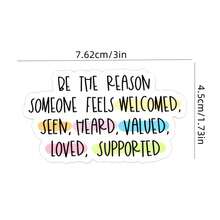 1 PIEZA Pegatina "Sé la razón" - Calcomanía de vinilo inspiradora para portátiles, botellas de agua y diarios | Regalo de afirmación positiva para amigos y familiares | Cita motivacional de apoyo y cuidado