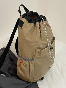 Backpack For Boys, Fashion Minimalist New Patchwork Design For Elementary, Middle, High School Students, College, Hiking, Travel Rucksack Large Capacity Bag - Multicolor - View 8