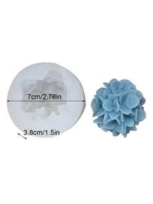 Molde de silicona bordado en 3D con diseño de flores - Adecuado para velas aromáticas, jabón, resina y manualidades de yeso | Diseño exquisito de pétalos y hojas, efectos realistas | Decoración del hogar DIY, decoración del automóvil, portavelas | Molde flexible y reutilizable, material para hacer jabón, decoración de inspiración natural, artesanía fina - Blanco - Ver 3