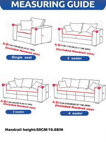 1pc Solid Color Stretch Sofa Cover, Minimalist Design Pet-Friendly Anti-Slip Anti-Dirty Anti-Scratch, Suitable For All Seasons, Machine Washable, For Living Room Bedroom Office Single/2/3/4-Seater Sofa - Màu be - Xem 2