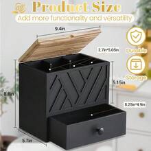 Tampon Holder For Bathroom Decor Feminine Product Organizer With Lid And Drawer  Week Tampon Storage Wood Pad And Tampon Organizer For Toilet Organizer Bathroom Accories Box For Girl Stuff