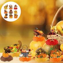 Brighten Up Your Thanksgiving With Colorful Honeycomb Decorations - Set The Mood For A Festive Feast - Colorful - View 2