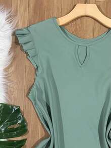 blusa regata moda feminina de crepinho - Verde menta - Visão 2