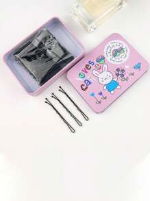 100 pezzi Fermagli per capelli da donna, base per onde, fermagli classici neri dritti, adatti per uso quotidiano, mollette per capelli, accessori per capelli