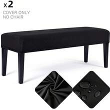 Milk Silk Bench Cover,Rectangular Stretch Square Ottoman Covers Slipcover Rectangle Washable Foot Stool Cover Thick Storage Protector With Elastic Bottom,Stretch Dining Room Bench Slipcovers - Multicolor - View 16