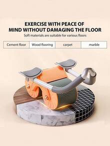 1pc Ab Roller Wheel, Abs Workout Equipment For Abdominal & Core Strength Training, Exercise Wheels For Home Gym, Fitness Equipment For Core Workout With Knee Pad Accessories