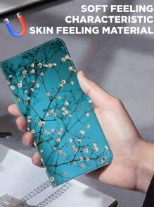 GLANDOTU PU Leather Shockproof Mobile Phone Case With Card Holder And Magnetic Clasp Design, Suitable For Various Mobile Phone Brands And Models. Waterproof Anti-Fall Scratch Resistant Full Cover