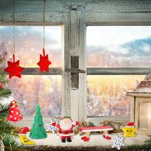 12 Pcs Christmas Miniature Figurines, Mini Christmas Ornaments Kit Resin Santa Claus Snowman Reindeer Christmas Tree Decoration For Xmas Goodie Bag Fillers Crafts DIY Snow Globe Dollhouse Garden Landscape Party