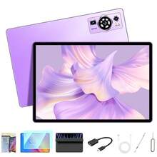 UXD A5 Android 15 Tablet 10.1" IPS, 12GB+256GB(Expandable To 1TB), 4G LTE/ WiFi, Octa-Core, 6000mAh, With Keyboard, Mouse, Stylus, Case & More - Purple - View 8