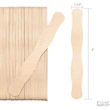 55 Pcs Wooden Fan Handles 8 Inch, Jumbo Craft Sticks For Wedding Programs, Or Paint Mixing Crafts Home Art Projects, Classroom Art Supplies - Default - View 3
