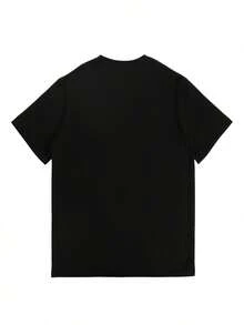 Men's Retro-Inspired 180g Octopus Graphic T-Shirt - Unique Design Tee - Black - View 2