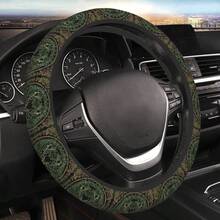 DTree And Life In Norse Steering Wheel Cover With 2 Car Coasters Non Slip Neoprene For Women Men Universal 15 Inch Stylish And Practical Set7001 - 4 - View 7