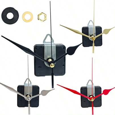 Clock Mechanism Kit, Wall Clock Movement With 3 Hands For DIY Kitchen Clocks And Home Decor Clocks Room Decor