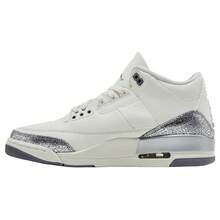 Nike Air Jordan 3 Retro Sail Cement Grey CK9246-100 Women Fashion Sneakers New - Sail/Cement Grey/Metallic Silver - View 3