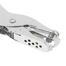 Schwere Einzelloch-Lochzange, Durchmesser 6mm - 1-8 Seiten manuelle Locher, ergonomischer Griff, batteriefrei - perfekt für Büros und Bastelarbeiten, Papier-Locher