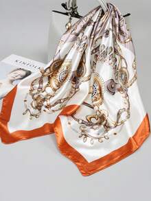 1pc 90cm X 90cm Fashion Versatile Multifunctional Scarf, Minimalist Polka Dot Large Square Shawl Sunscreen Wrap Headscarf For Dress - Multicolor - View 16