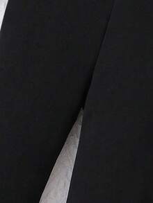 2件套女童休闲简约短袖上衣和裤子套装，适合夏季度假、上学和购物。 - 黑色 - 查看 9