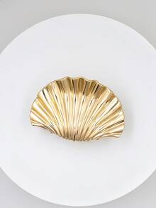 1 件贝壳金属发夹，甜美女士金色发饰，适合浓密头发时尚礼物金色头饰发夹下巴夹发夹发饰时尚发爪夹秋季配饰时尚发夹秋季时尚发爪 - 金色 - 查看 6