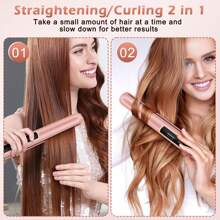 ShenFire Cordless Hair Straightener, Cordless Flat Iron, Wireless Portable Hair Straightener, Ceramic Mini Travel Hair Iron, Type-C Rechargeable, Adjustable 3 Heating Modes Fast Heat Up