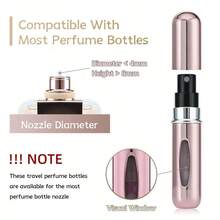 1 Mini Travel, Fashionable Metal Surface, Very Suitable For Travel And Use At Any Time, Travel Perfume Container | Fashionable Perfume Design | Durable Metal Structure, Mini Travel Size - Vàng - Xem 8