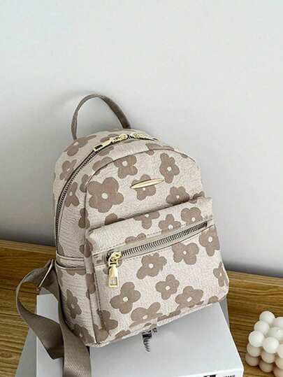 Mochila de pana de unicolor versátil y de moda, mochila pequeña impermeable para campus universitario adecuada para estudiantes de secundaria y universidad, bolsa de hombro de viaje pequeña, mochila impermeable para viajes de negocios, mochila funcional con múltiples bolsillos