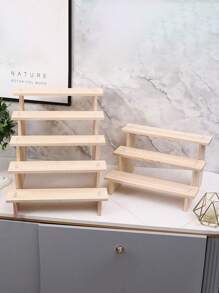 1 pièce Support de présentation en bois pour bijoux, organisateur de rangement de bijoux en bois à plusieurs niveaux pour colliers, bracelets, bagues