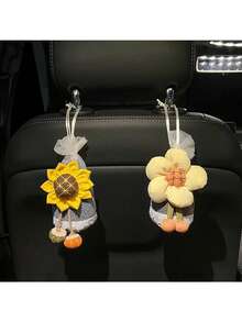 1pc Bamboo Charcoal Car Deodorizer, Formaldehyde Remover, Activated Carbon Bag, Car Accessories, New Car Interior Decor, For Women