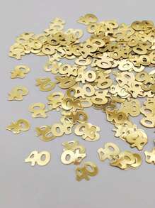 400 buc confetti de hârtie, decorațiuni confetti de hârtie aniversară pentru decorul de 40 de ani, decorațiuni de masă de ziua de naștere, confetti de hârtie