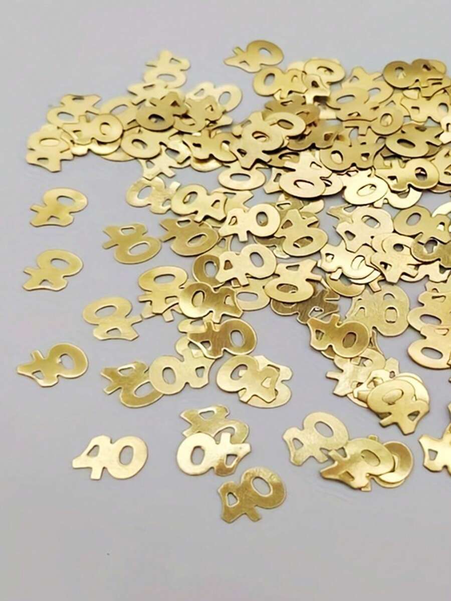 400 buc confetti de hârtie, decorațiuni confetti de hârtie aniversară pentru decorul de 40 de ani, decorațiuni de masă de ziua de naștere, confetti de hârtie