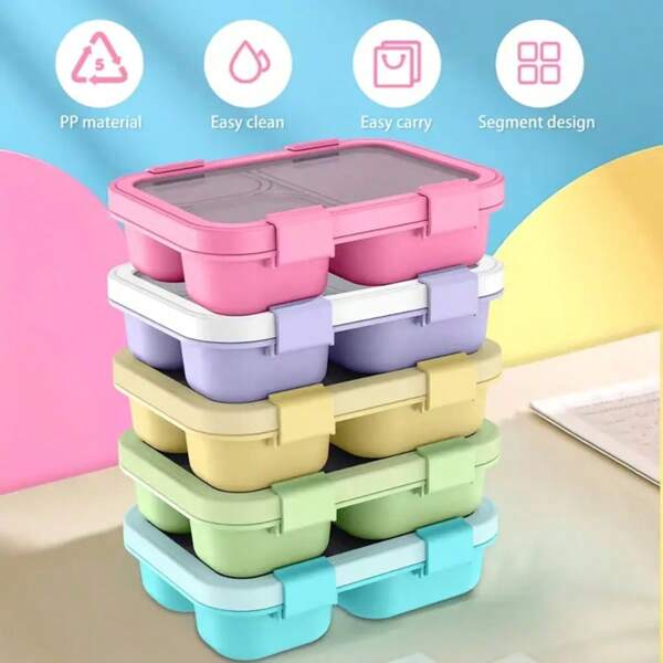 1pc 850ml/28.74oz Leak-Proof Bento Box - Ideal Lunch Container, BPA & Chemical Dye Free, Back To School Essential