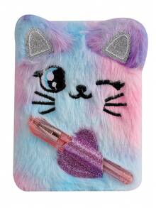 1 st barns söt katt och hund mini anteckningsbok med pennficka bärbar liten dagbok student presentbok