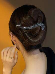 1 pieza Pinza de cabello con cristales de moda, adecuada para uso diario, escuela, eventos, accesorios para el cabello, accesorios para la cabeza, pinzas - Multicolor - Ver 7