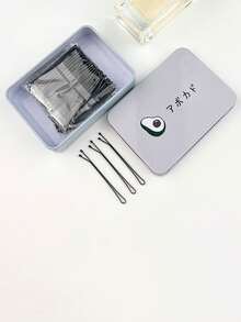 100 pezzi Fermagli per capelli da donna, base per onde, fermagli classici neri dritti, adatti per uso quotidiano, mollette per capelli, accessori per capelli