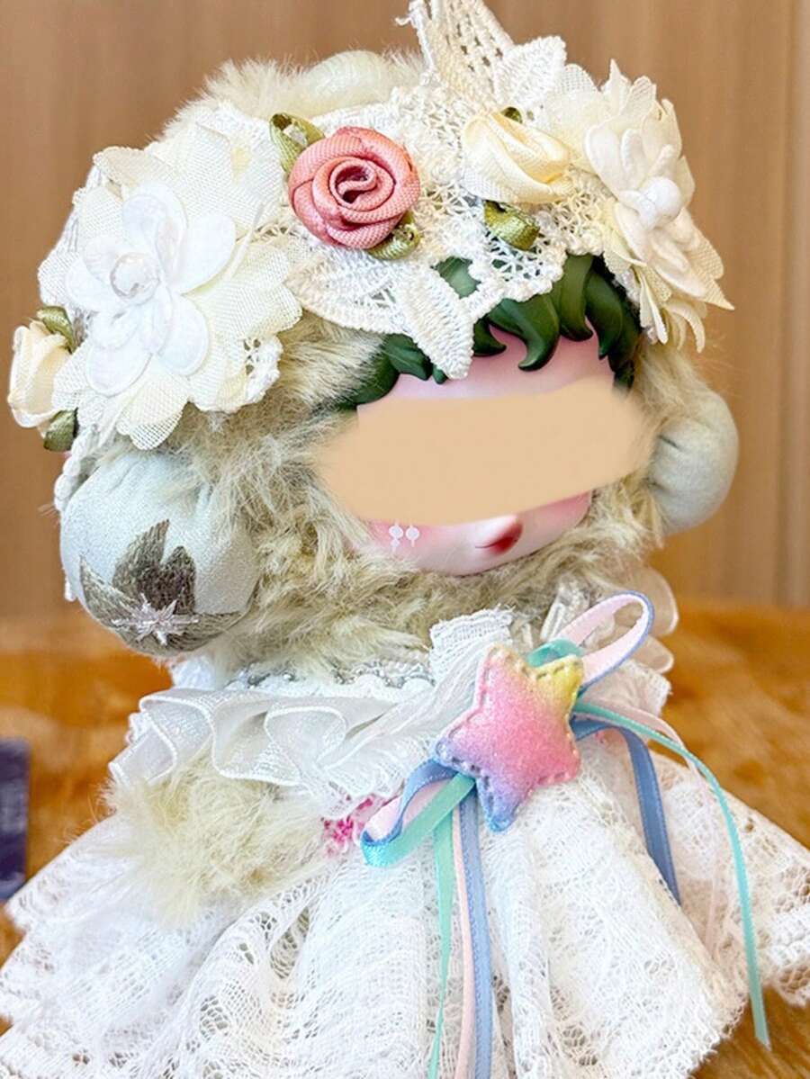 美泰 SP 娃娃衣服编织花园冬日之歌骷髅陶瓷连衣裙套装（仅连衣裙） - 彩色 - 查看 1