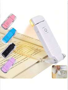 1pc Portable Bookmark Light, Rechargeable LED Reading Light, Clip-On Reading Light, Bed Reading Eye Protection Light