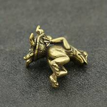 Charming Antique Brass Turtle And Frog Miniature Statue - Dynamic Desk Decor, Bronze Sculpture For Home And Office, Perfect For Bookshelf, Living Room Or Entryway, Frog Decoration - 統一法典 - 查看 7