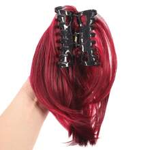 Synthetic Claw Clip In Ponytail Hair Extensions Diy Hairpiece Hair Bun Fake Blonde Hair False Pigtail For Women