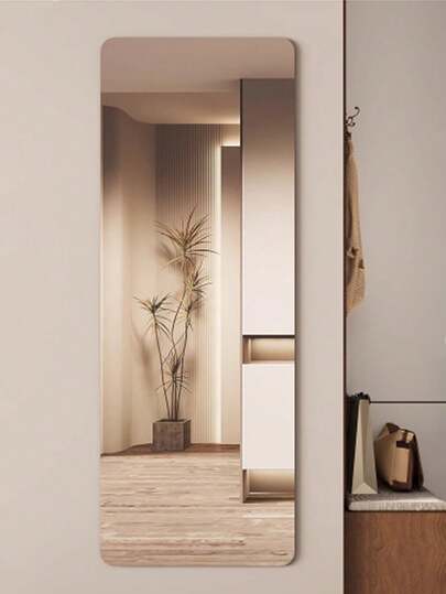 1pc DIY Acrylic Spiegel [Please Carefully Confirm The Size In Image] Bathroom Mirror, Unbreakable, Self Adhesive, No Installation Required. Wand Square Round Heart Shaped Waterproof Material, Stick Paste, Bedroom, Bathroom, Office, Indoor Outdoor Walls. view 4